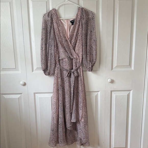 Dkny Dresses & Skirts - DKNY Pink Long Sleeve Wrap Dress